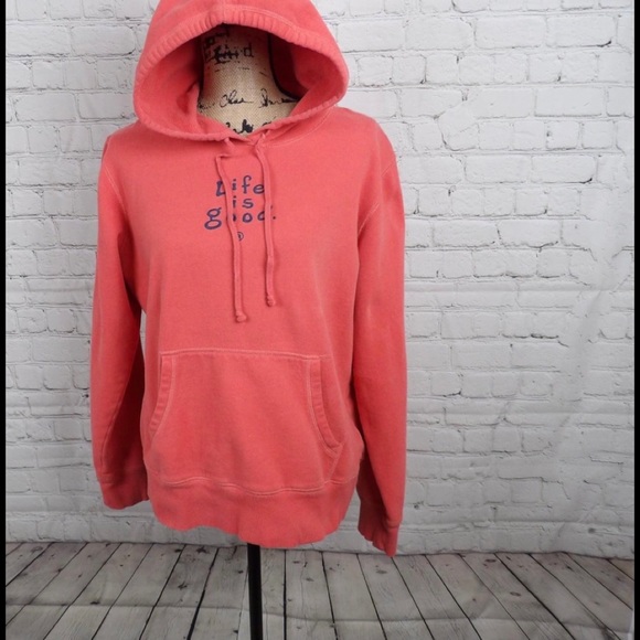 orange life is good hoodie